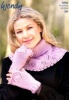 Knitting Pattern - Wendy 5930 - Merino DK - Lace Pattern Neck Warmer and Fingerless Mitts